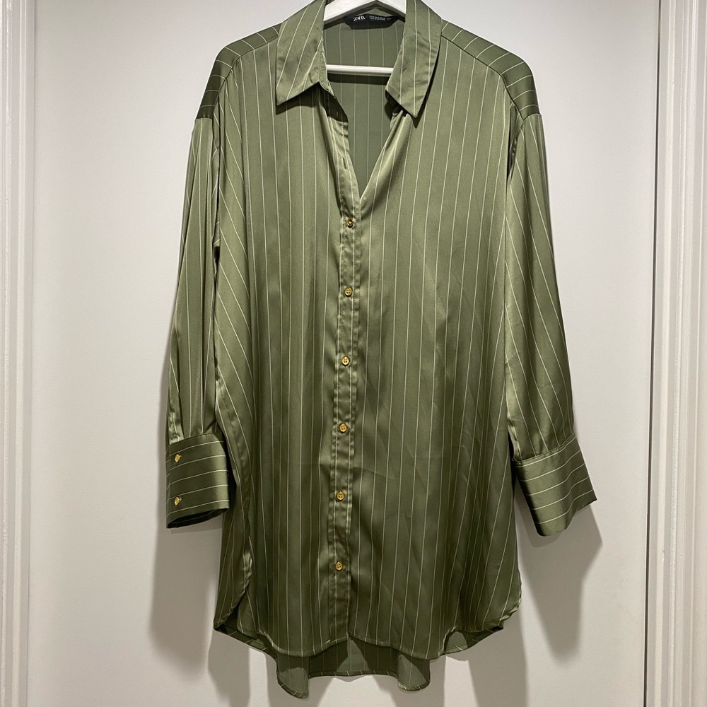 Zara buttoned silk shirt